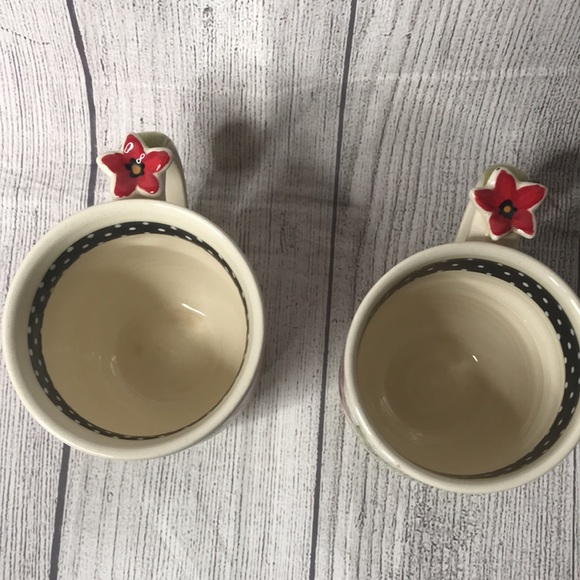 Two 3-D Floral Mugs by Heather Goldminc - Picture 7 of 14